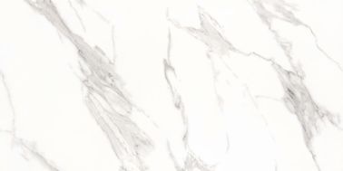 Plancher d'intérieur vitrifié de salle de bains de tuiles de porcelaine de tuile de porcelaine de taille de Hall Tiles White Color Super de plancher