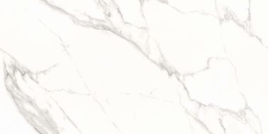 Carrelage intérieur de porcelaine de salle d'exposition/plancher en céramique blanc à haute brillance de la porcelaine 1800X900