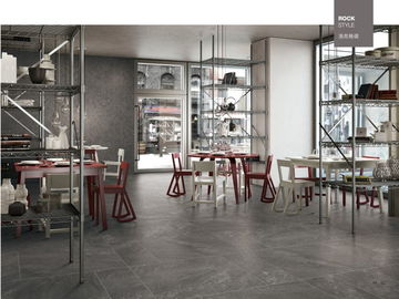 Carrelage mince de nouvelle du style 600*600 Mordern couleur noire antidérapage de porcelaine pour la barre et la salle à manger