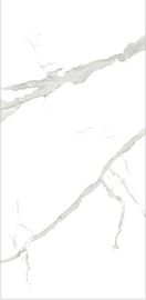 Tuile d'intérieur de marbre blanche vitrée de marbre de la tuile polie par Calacatta 1200x2400 de tuile de porcelaine de regard