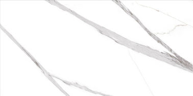 Plein tuile moderne de porcelaine de tuile de regard de marbre polie par corps blanc de grand format de la taille 750x1500 de plancher de porcelaine