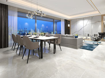 Tuile de marbre en céramique de porcelaine de regard adaptée aux besoins du client par sembler de marbre gris de carrelages 750x1500 d'origine de Foshan