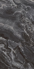 Tuile de marbre noire de mur de porcelaine d'effet d'immeuble d'hôtel et de bureaux