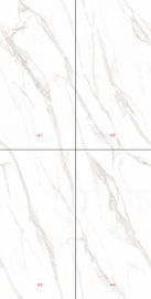 Grandes tuiles de marbre blanches de mur de porcelaine de la frontière 900x1800