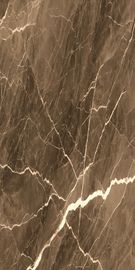 Le mur de carrelages de Brown de qualité d'exportation couvre de tuiles la tuile foncée 90*180cm de tuile de porcelaine vitrée par tuile de marbre en céramique de porcelaine de regard