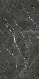Tuiles noires de porcelaine de grès de l'hôtel 120*2400mm de lieu de réunion
