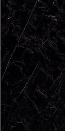 Tuiles 1600x3200x6mm de marbre noires brillantes splendides d'intérieur de mur de décoration
