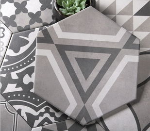8' blanc et noir d'hexagone tuile moderne Matte Finished de porcelaine de X9.2