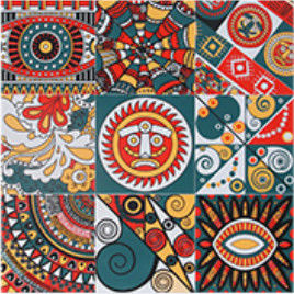 Carreau de céramique de salle de bains des planchers 600x600 1.44sq.m de murs de balcons