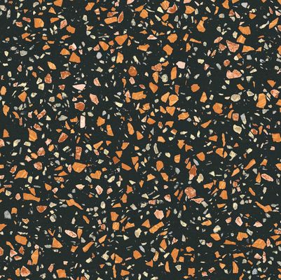Couleur en pierre fausse de noir de décoration de plancher de tuiles de porcelaine de sol de mosaïque de dalles